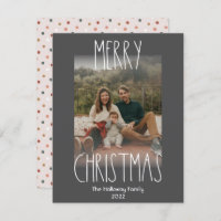 Dark Boho Polka Dot Christmas Vertical Faded Photo