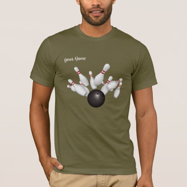 Dark Bowling Team Shirt With Names (Front)