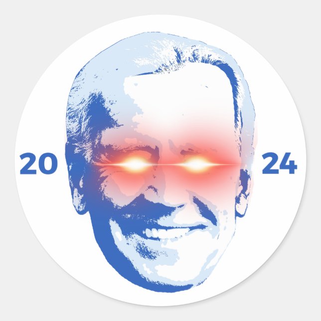 Dark Brandon 2024 Big Head Classic Round Sticker (Front)