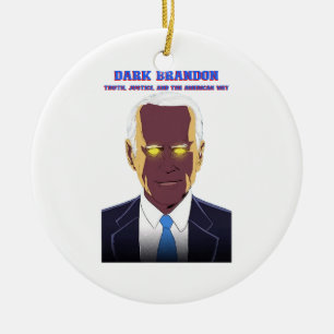 Dark Brandon Ceramic Tree Decoration