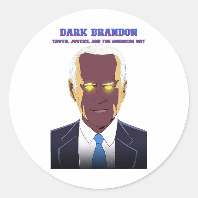 Dark Brandon Classic Round Sticker (Front)