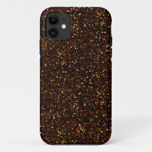 Dark Bronze Orange Glitter Case-Mate iPhone Case