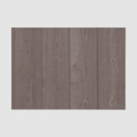 Dark brown barn wood grain gift wrap tissue paper