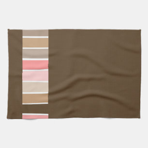 Dark Brown Beach Sand Tea Towel