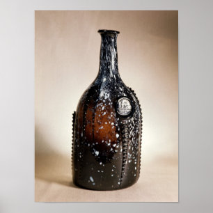 Dark brown bottle, probably Nailsea Poster