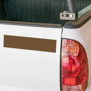 Dark Brown Bumper Sticker