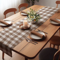 Dark Brown Farmhouse Buffalo Plaid