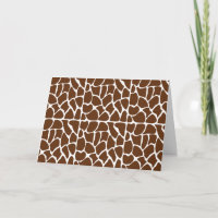Dark Brown Giraffe Pattern