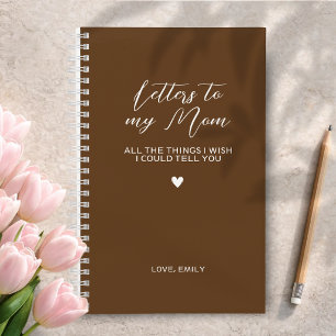 Dark Brown Grief Journal for Loss of Mother