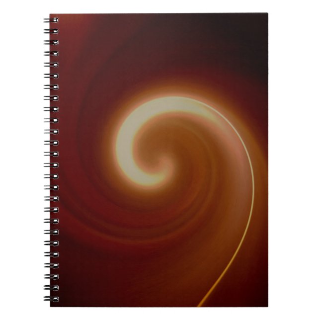 Dark Brown Light Spiral Art Notebook (Front)