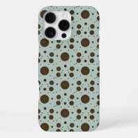 Dark Brown Micro Floral Sage green