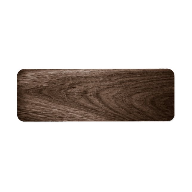 Dark brown oak wood grain blank (Front)