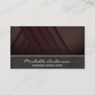 Dark Brown Panels Black Luxury Background Business Card