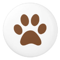 Dark Brown Paw Print pawprint