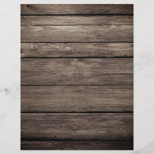 Dark Brown Reclaimed Barn Board Scrapbook Paper