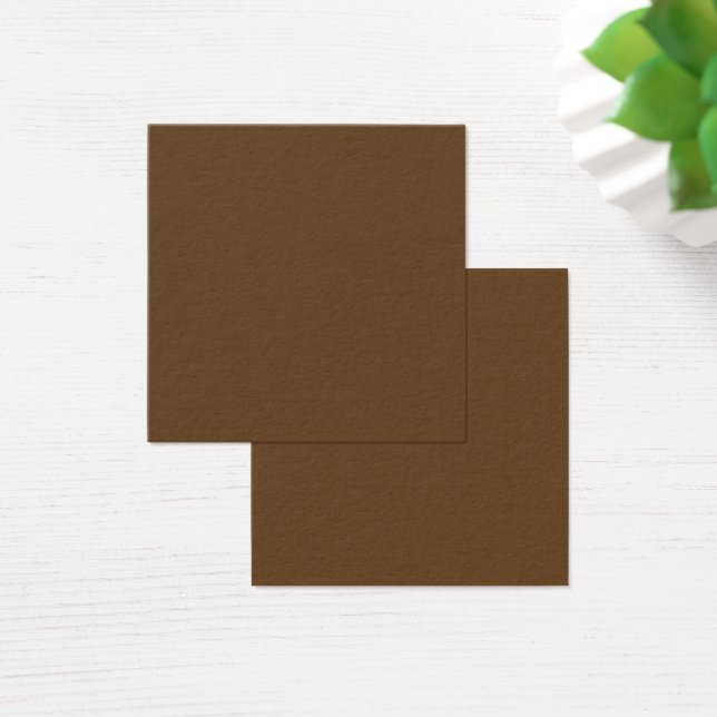 Dark Brown Square Profile Card (Desk)