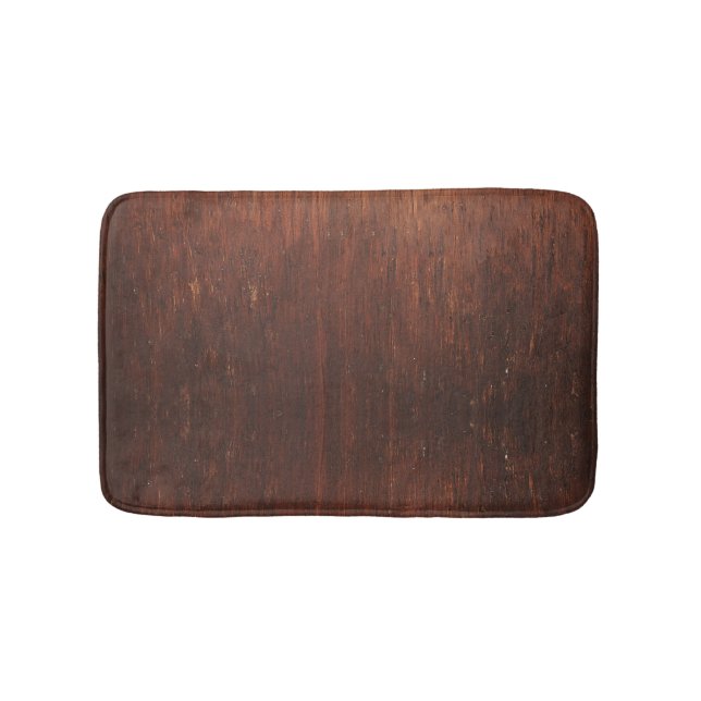 Dark Brown Wood Bath Mat (Front)