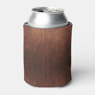 Dark Brown Wood Can Cooler