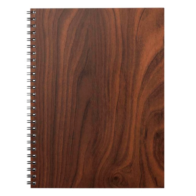 Dark Brown Wood Look Notebook (Front)