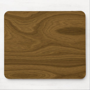 Dark Brown Wood Panel Mouse Pad