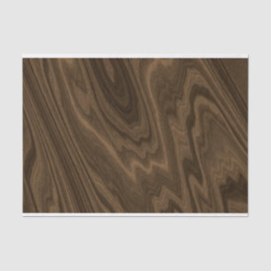 Dark Brown Wood Texture Tissue Paper