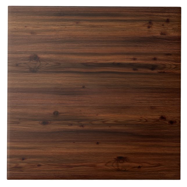 Dark brown wood tile (Front)