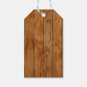 Dark brown wooden floor texture gift tags