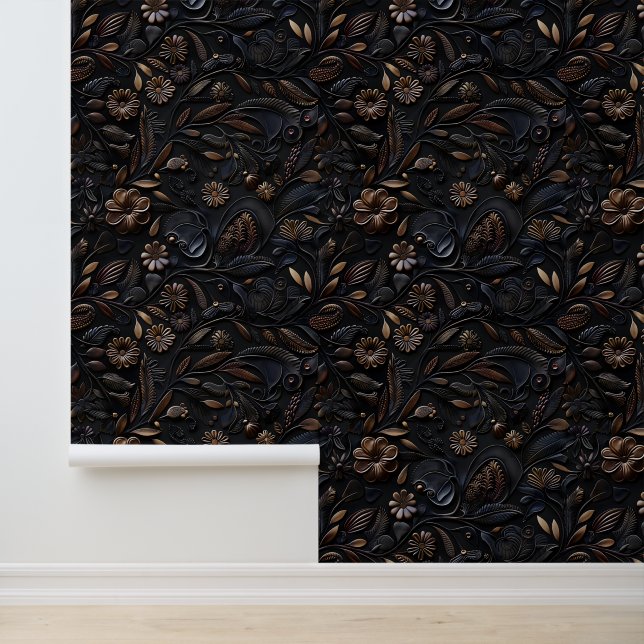 Dark BrownBlack Copper Wallpaper (Application)