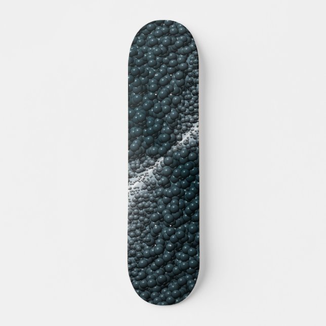 Dark Bubbles Camo Skateboard (Front)