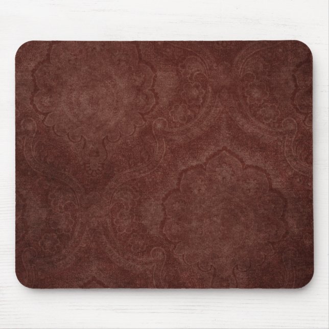 Dark Burgundy Pattern Wallpaper Mouse Pad (Front)