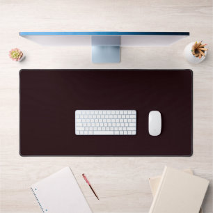 Dark Burgundy   Plain Burgundy  Desk Mat