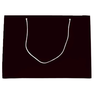Dark Burgundy Plain Burgundy Large Gift Bag