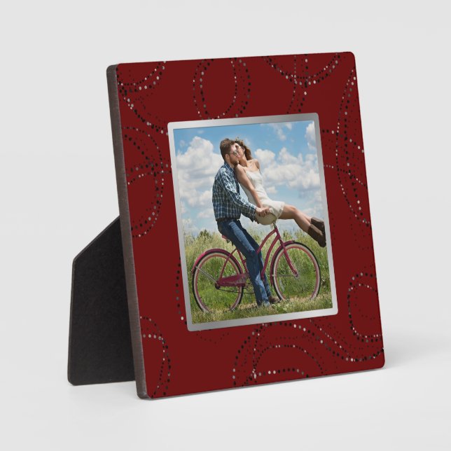 Dark Burgundy Red Wide Frame Photo (Front)