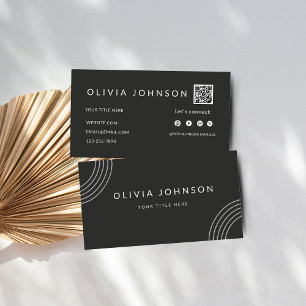 Dark Business Card