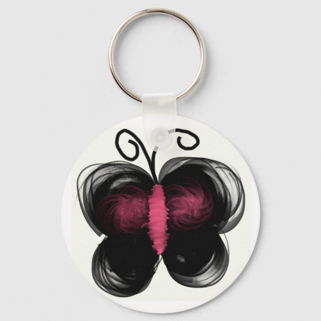 Dark butterfly key ring (Front)