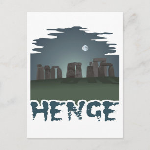 Dark by mysterious moonlight: Stonehenge Postcard