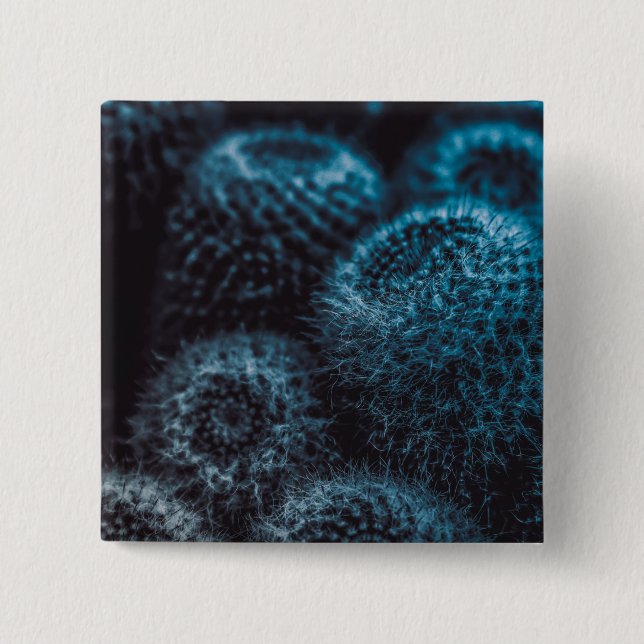 Dark Cactus 15 Cm Square Badge (Front)