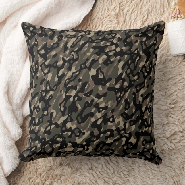Dark Camo Cushion (Blanket)