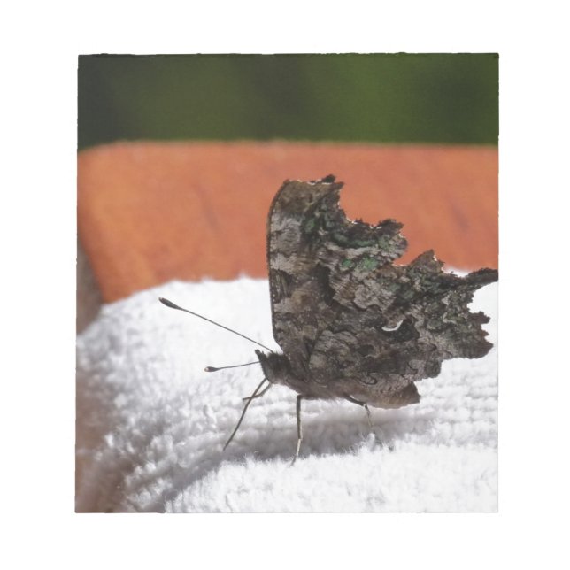 Dark Camouflage Butterfly Notepad (Front)
