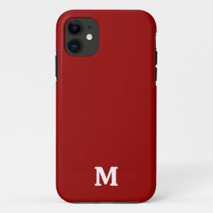 Dark Candy Apple Red Solid Colour Case-Mate iPhone Case
