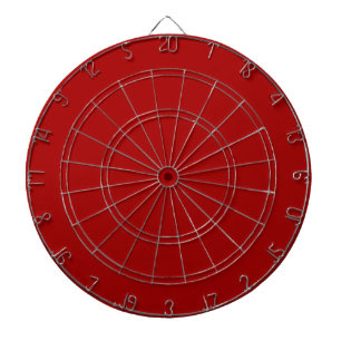 Dark Candy Apple Red Solid Colour Dartboard