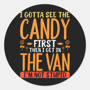Dark Candy Humour Quote With Sarcastic Funny Desig Classic Round Sticker