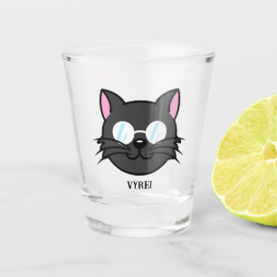 Dark Cat Black Cat Grey Cat Wearing Glasses