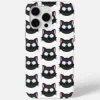 Dark Cat Black Cat Grey Cat Wearing Glasses