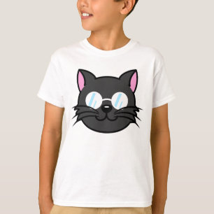 Dark Cat Black Cat Grey Cat Wearing Glasses T-Shirt