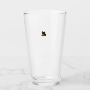 Dark Cat Coffee With Skull Mug Oversized T-Shirt Glass