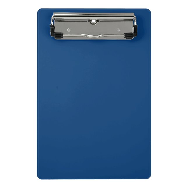 Dark Cerulean Mini Clipboard (Front)