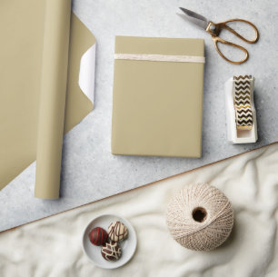 Dark Champagne Matte Wrapping Paper