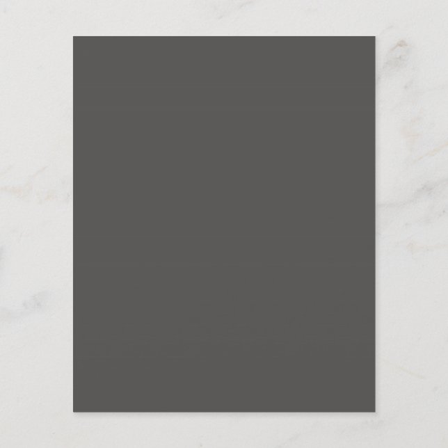Dark Charcoal Grey Flyer (Back)