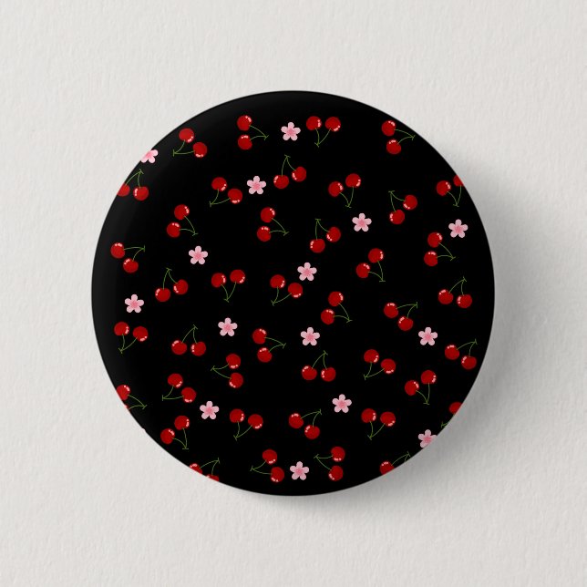 Dark Cherries 6 Cm Round Badge (Front)
